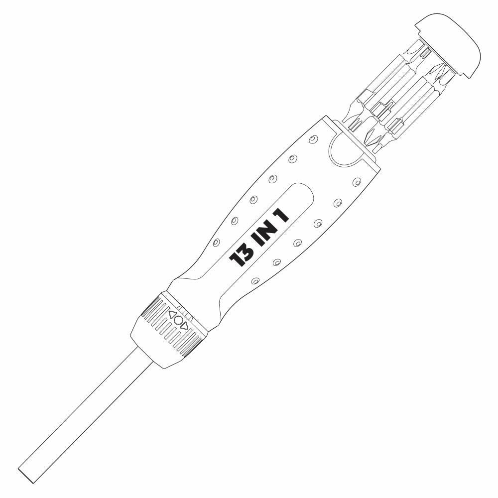 Luck of the Draw Original 13-in-1 Ratcheting Multi-bit Screwdriver