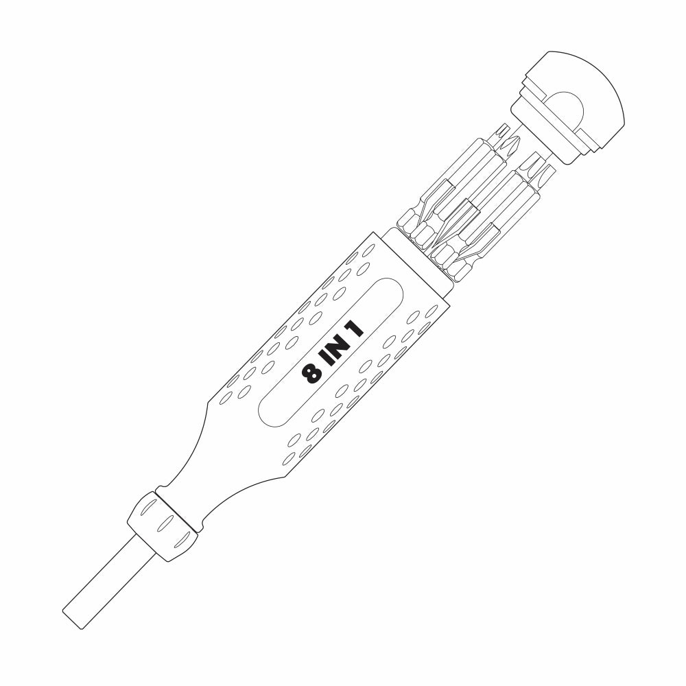 Luck of the Draw Original 8-in-1 Multi-bit Screwdriver